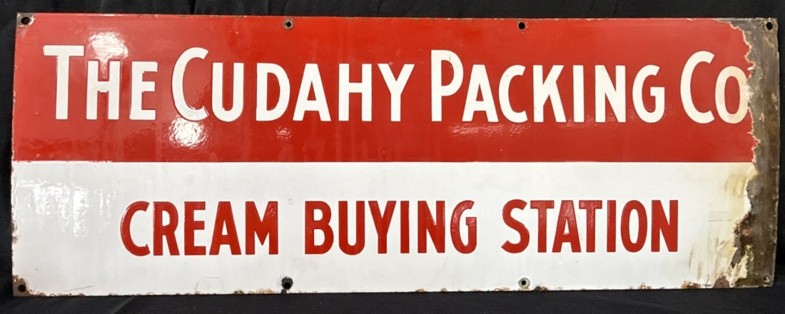 The Cudahy Packing Cream Buying Station SSP Dairy Farm Sign (1 of 10)