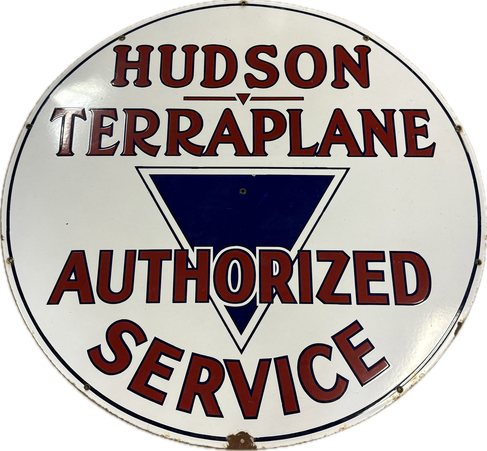 Hudson Terraplane Authorized Service Porcelain Dealer Sign (1 of 9)