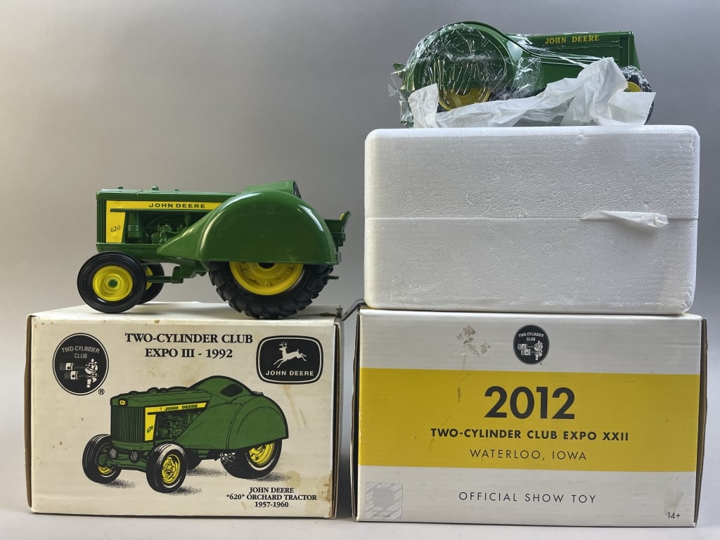 Pair John Deere Cast Iron Tractors NOS (1 of 15)