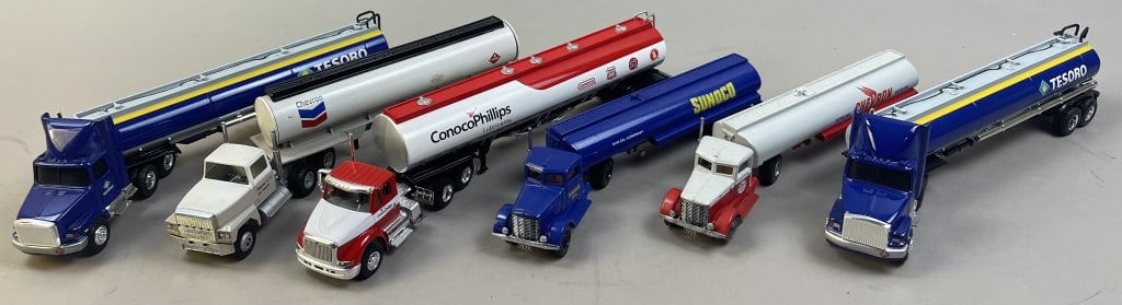 Lot-6 Gasoline Tanker Trucks Ertl Winross Hartoy: Please make sure you view all photos and ask any questions you may have! Great original collectible item. This is day 1 of our 2 day one owner auction event. Thanks and have a great day! Holler & Hamm