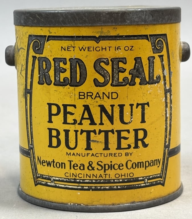 Red Seal 16oz Peanut Butter Tin Cincinnati, Ohio: Please make sure you view all photos and ask any questions you may have! Great original collectible item. This is day 1 of our 2 day one owner auction event. Thanks and have a great day! Holler & Hamm