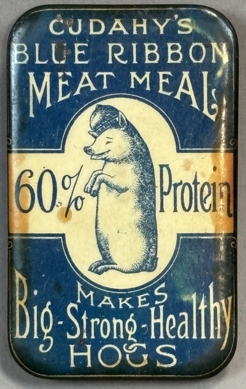 Cudahy's Blue Ribbon Meat Meal: Please make sure you view all photos and ask any questions you may have! Great original collectible item. This is day 1 of our 2 day one owner auction event. Thanks and have a great day! Holler & Hamm