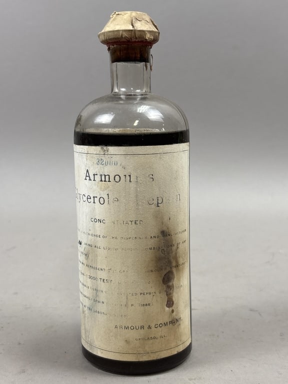 Armour's Glycerole Concentrate Digestive Ferment Unopened Full Bottle: Please make sure you view all photos and ask any questions you may have! Great original collectible item. This is day 1 of our 2 day one owner auction event. Thanks and have a great day! Holler & Hamm