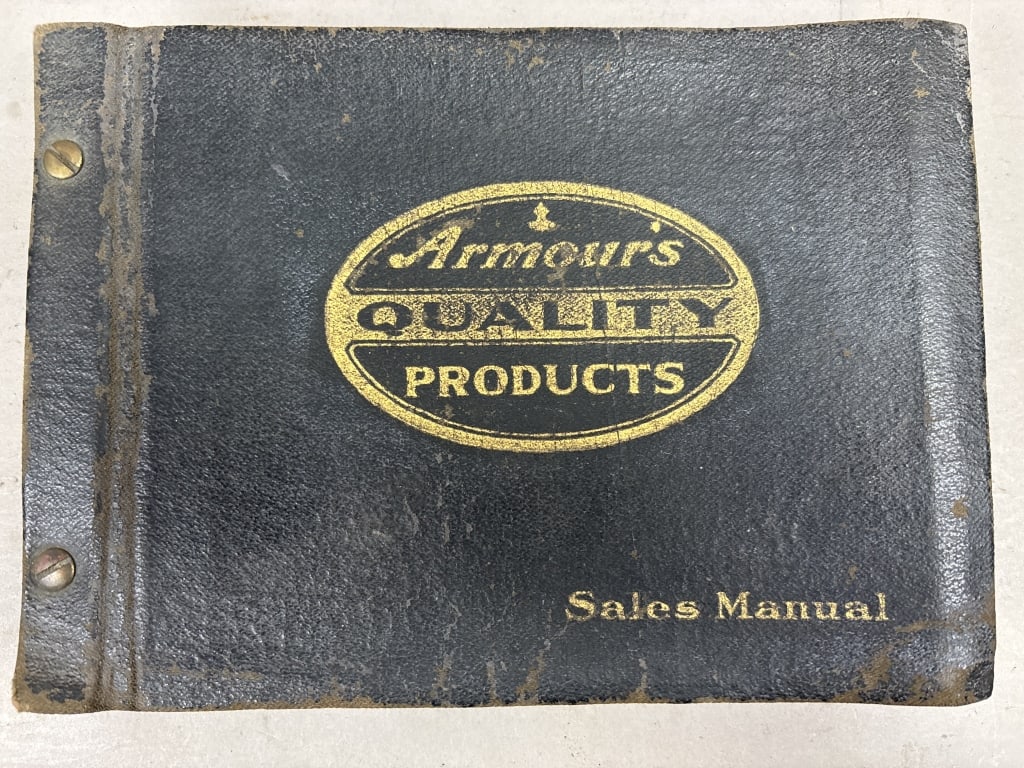 Armour's Quality Products Sales Manual: Please make sure you view all photos and ask any questions you may have! Great original collectible item. This is day 1 of our 2 day one owner auction event. Thanks and have a great day! Holler & Hamm