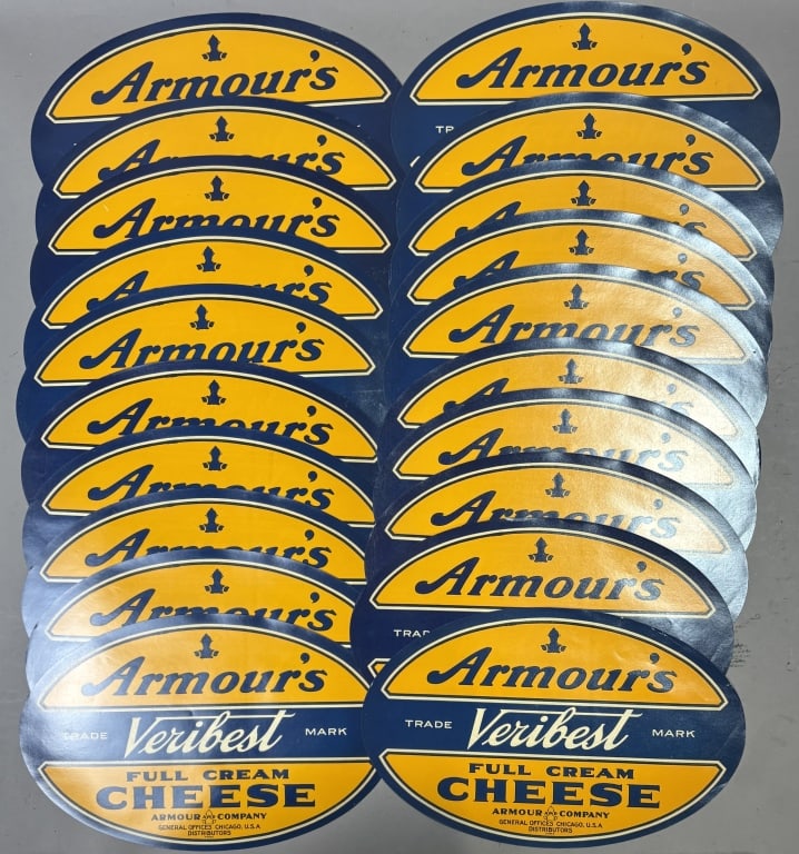 Lot of 20 Armour's Cream Cheese Paper Advertising: Please make sure you view all photos and ask any questions you may have! Great original collectible item. This is day 1 of our 2 day one owner auction event. Thanks and have a great day! Holler & Hamm