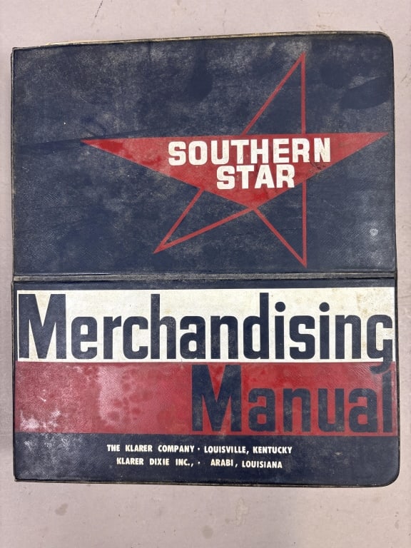 Southern Star Merchandising Manual: Please make sure you view all photos and ask any questions you may have! Great original collectible item. This is day 1 of our 2 day one owner auction event. Thanks and have a great day! Holler & Hamm