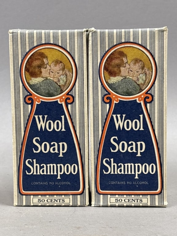 Pair Swift Co Wool Soap Shampoo 4floz: Please make sure you view all photos and ask any questions you may have! Great original collectible item. This is day 1 of our 2 day one owner auction event. Thanks and have a great day! Holler &