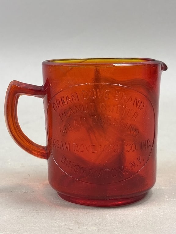 Cream Dove Brand Measuring Cup: Please make sure you view all photos and ask any questions you may have! Great original collectible item. This is day 1 of our 2 day one owner auction event. Thanks and have a great day! Holler &