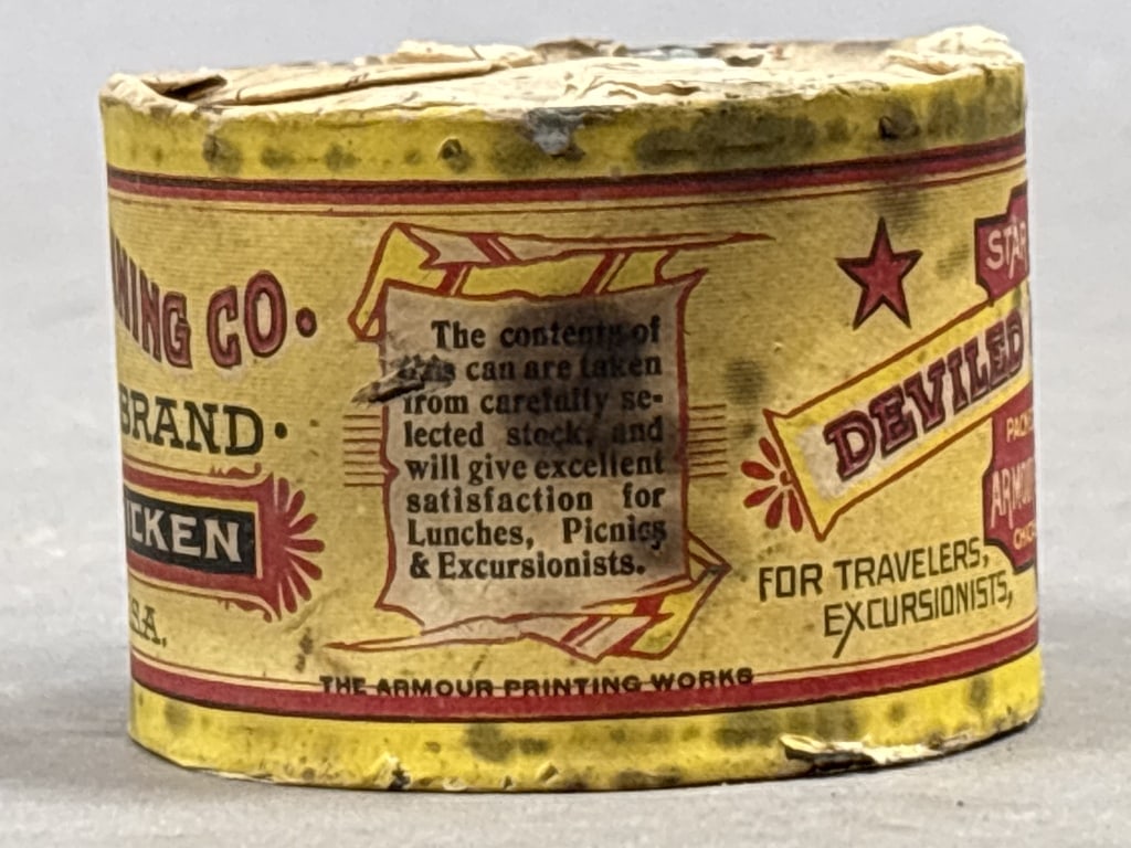 Armour Canning Co Deviled Chicken Can w/ Key - 2