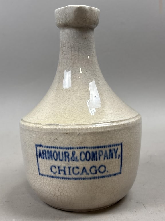 Armour & Co Chicago Stoneware Pitcher - 2