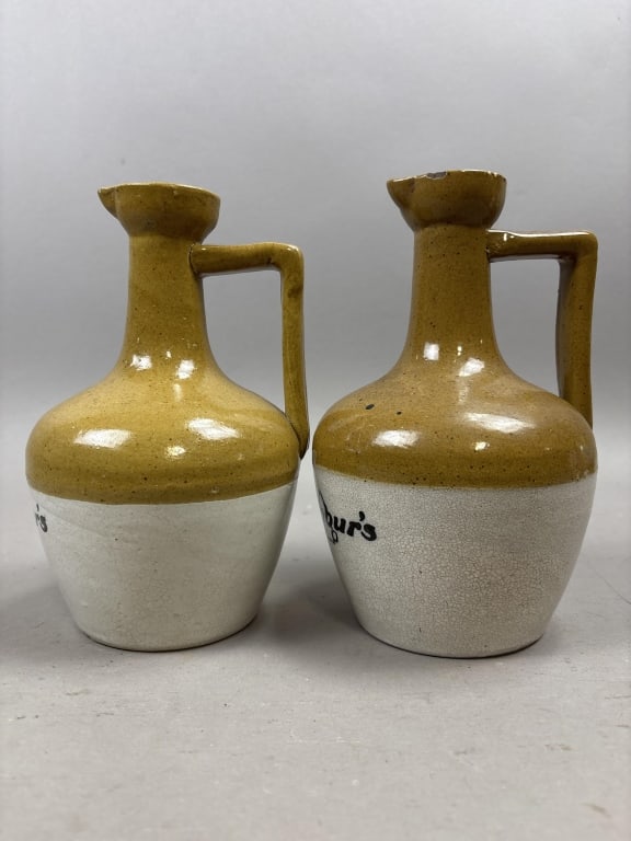 Pair Armour's Stoneware Pitchers - 3