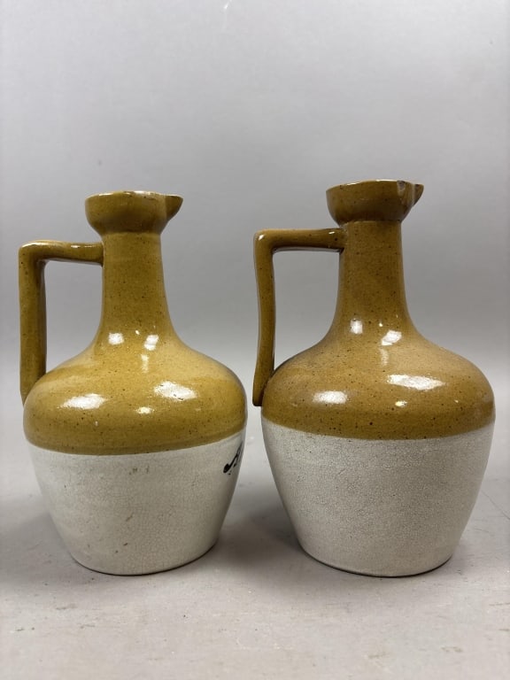Pair Armour's Stoneware Pitchers - 5