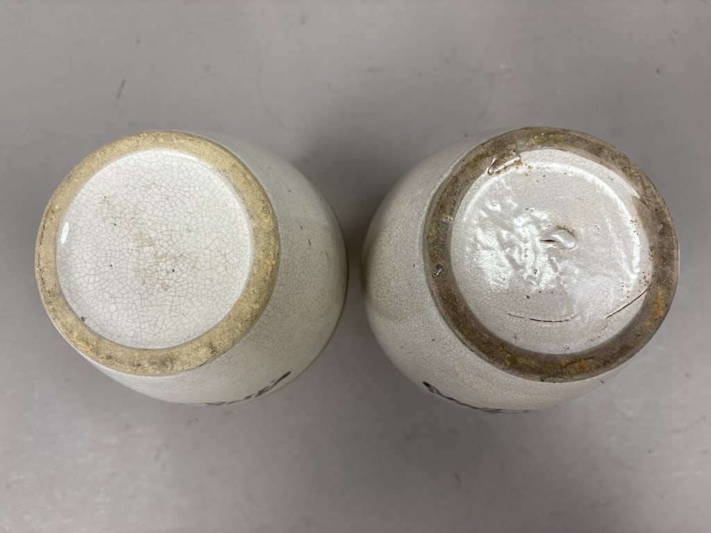 Pair Armour's Stoneware Pitchers - 7