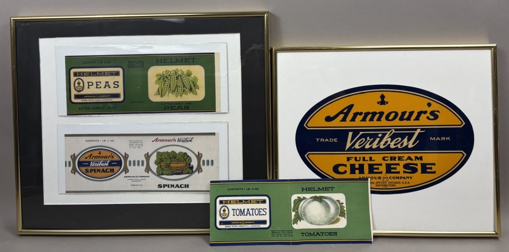 Lot Antique 3 Armour's Veribest Cheese Labels: Please make sure you view all photos and ask any questions you may have! Great original collectible item. This is day 1 of our 2 day one owner auction event. Thanks and have a great day! Holler & Hamm