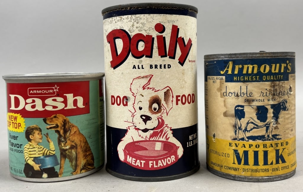 Lot of 3 Armour's Evaporated Milk & Dog Food (1 of 7)