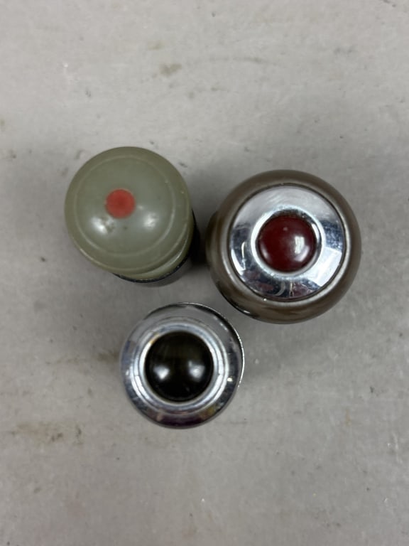 Lot 3 40s 50s Cigarette Car Lighters Red Black Gray: See all photos as a better idea of condition.