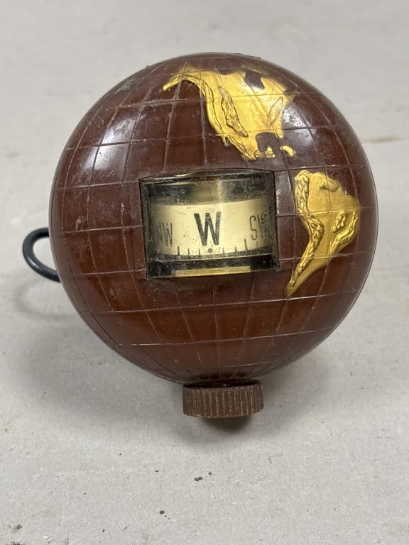 Rare Franklin World Globe Lighted Vehicle Compass (1 of 6)