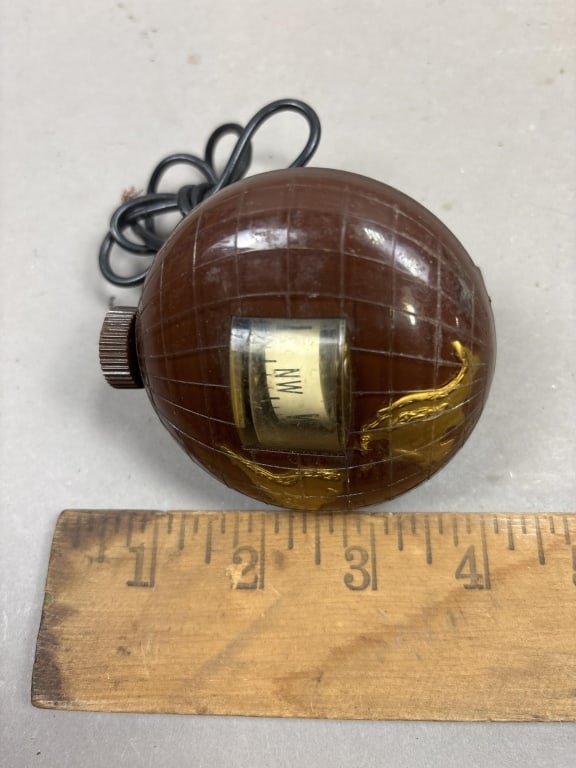 Rare Franklin World Globe Lighted Vehicle Compass - 5