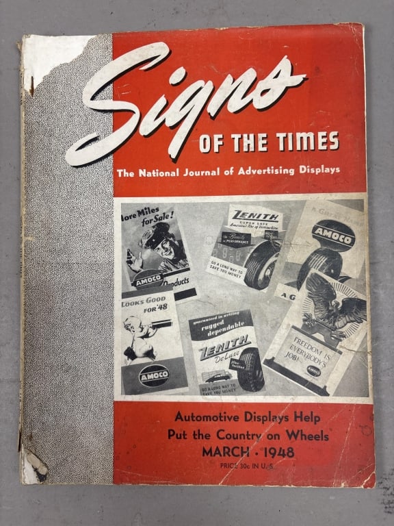 March 1948 Signs of the Times NEON Magazine: See all photos as a better idea of condition.