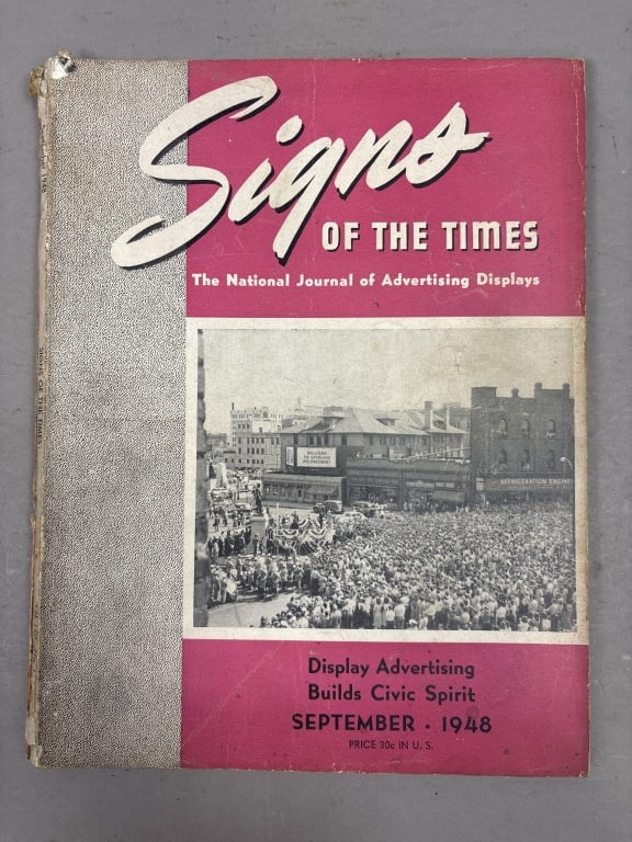 September 1948 Signs of the Times NEON Magazine: See all photos as a better idea of condition.