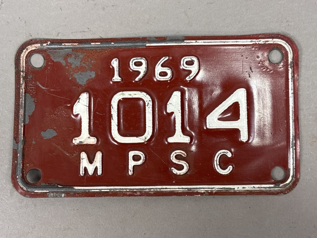 1969 Michigan Public Service Commission Plate (1 of 2)