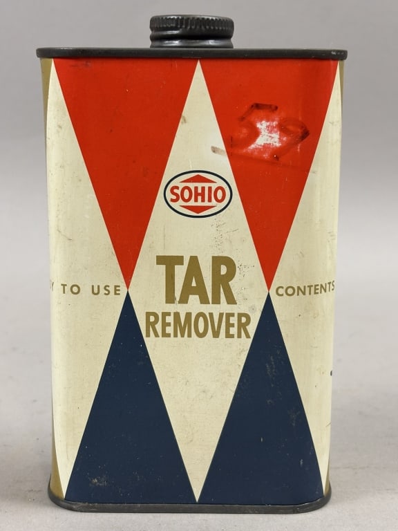 Sohio Standard Oil Ohio Pint Tar Remover Pint Can: Please make sure you view all photos and ask any questions you may have! Great original collectible item. This is day 1 of our 2 day one owner auction event. Thanks and have a great day! Holler &