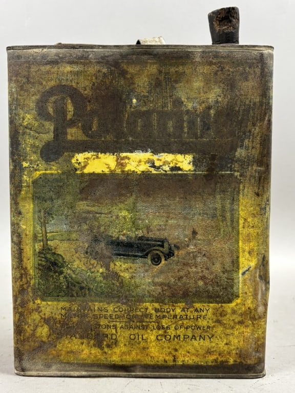 Polarine Standard Indiana 1 Gallon Motor Oil Can: Great original can with wear as shown.