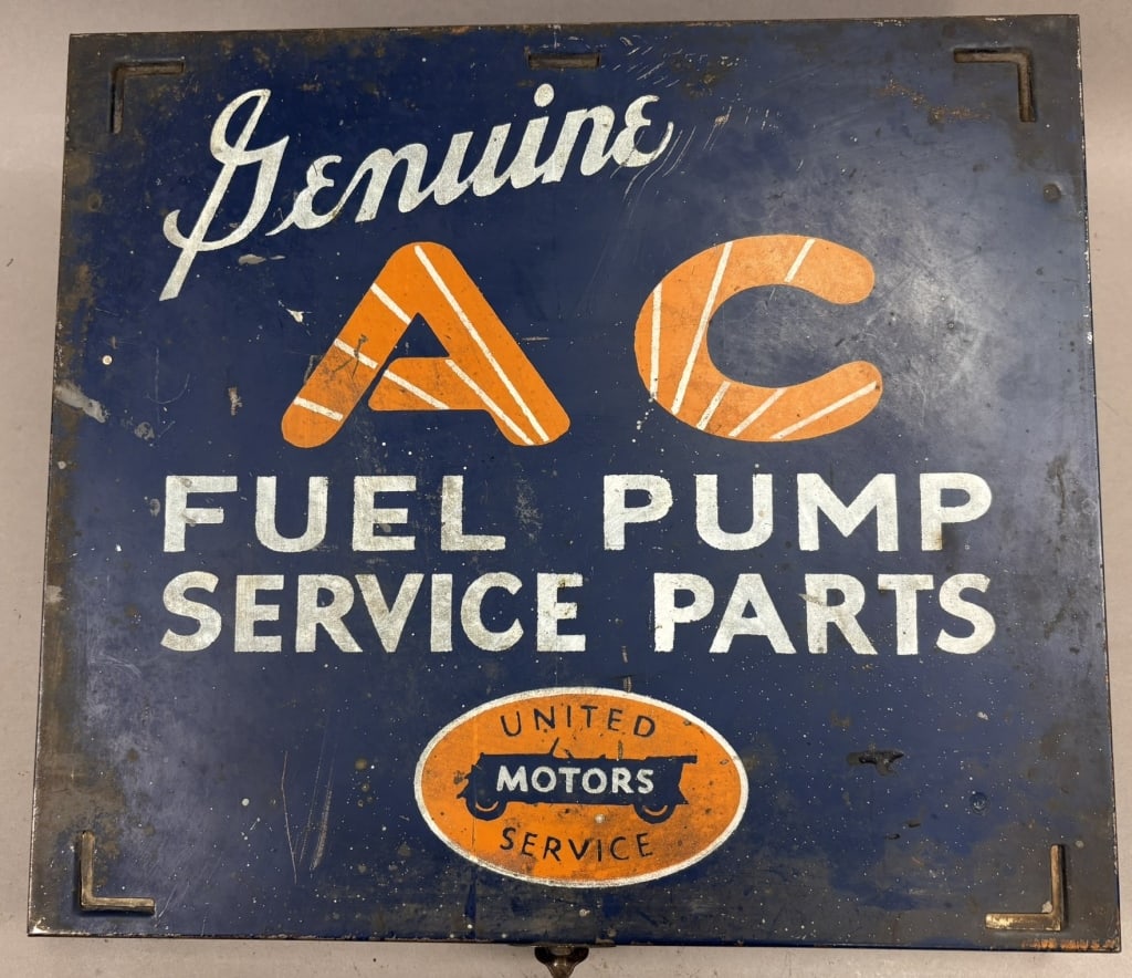 Genuine AC Fuel Pump Service Parts United Motos: Great original cabinet. Measurements in photos.