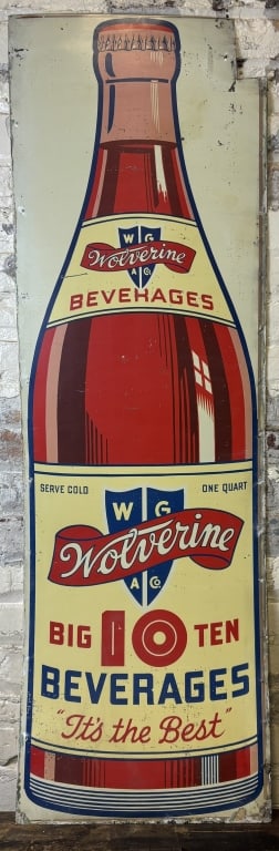 WGA Wolverine Big 10 Beverages SST Painted Sign (1 of 10)