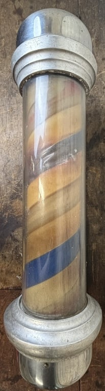 Marvy Co Model 77 Barber Shop Rotating Pole Parts: Great original William Marvy Co Model 77 serial 27318 pole for parts.