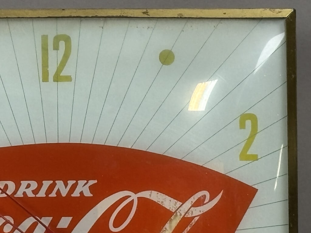 Original Coca Cola Pam Lighted Fishtail Clock - 5