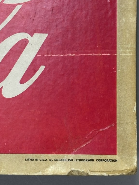 Pause Refresh Drink Coca Cola '49 Cardboard Poster - 2