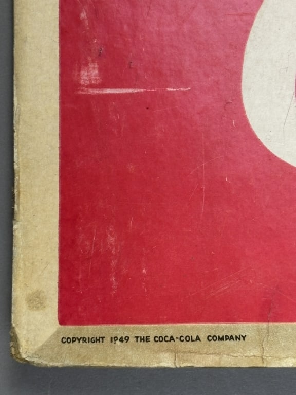 Pause Refresh Drink Coca Cola '49 Cardboard Poster - 3