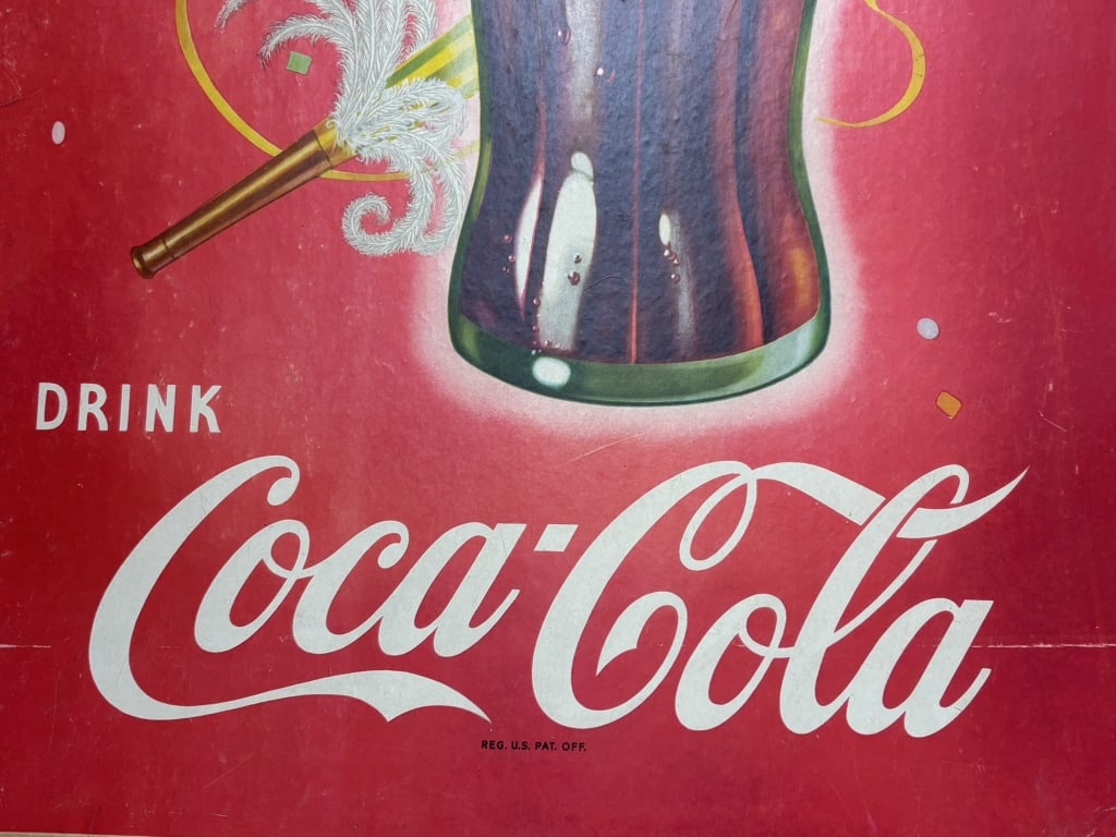 Pause Refresh Drink Coca Cola '49 Cardboard Poster - 8