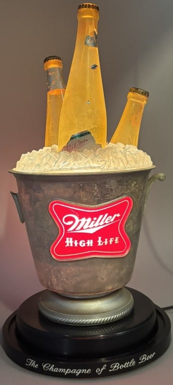 Miller High Life Champagne Beers Lighted Bar Sign (1 of 10)