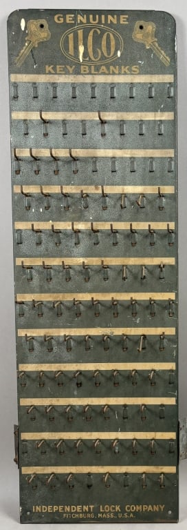 Genuine Ilco Key Blanks Metal Store Display Sign (1 of 9)