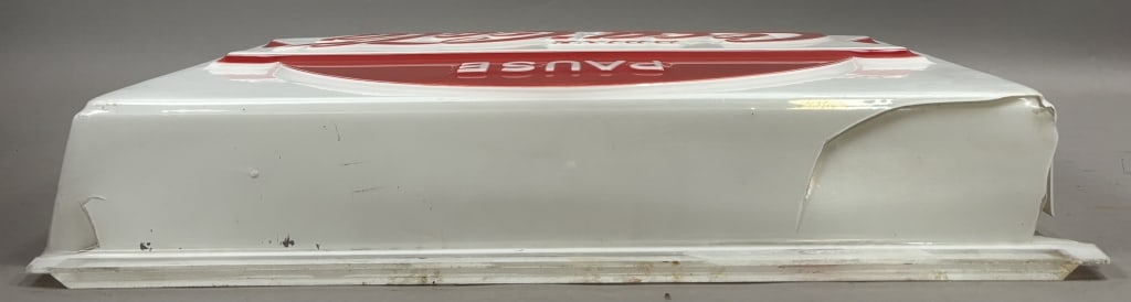 Refresh Drink Coca Cola Fishtail Plastic Sign - 4