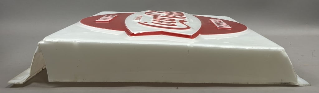 Refresh Drink Coca Cola Fishtail Plastic Sign - 6