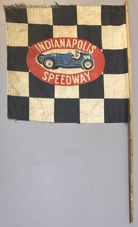 Vintage Indianapolis Speedway 40s Checkered Flag: See all photos