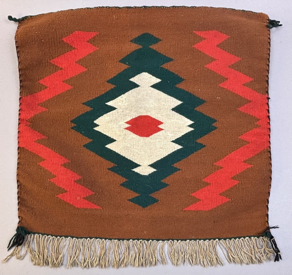 Antique Navajo Germantown Childs Saddle Blanket (1 of 10)