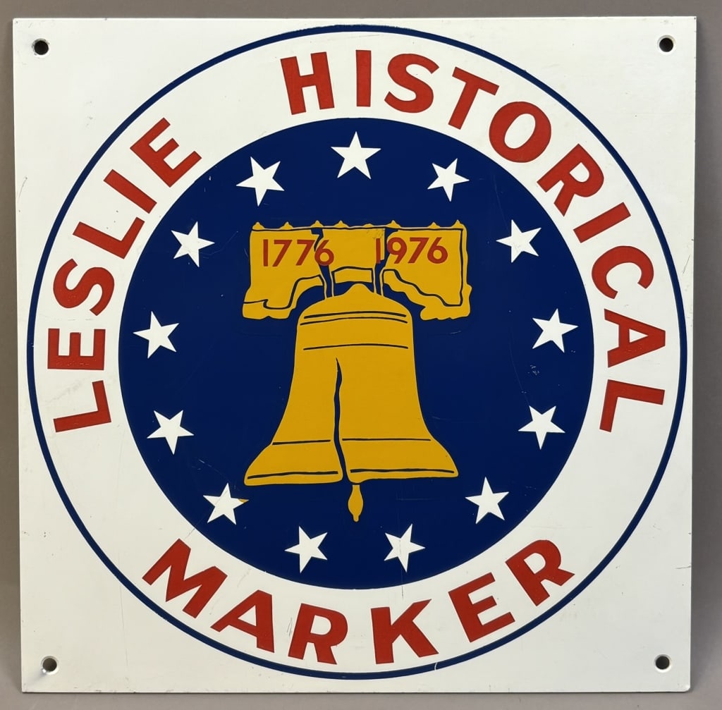 Leslie Michigan Historical Marker SST 12" Sign: See all photos