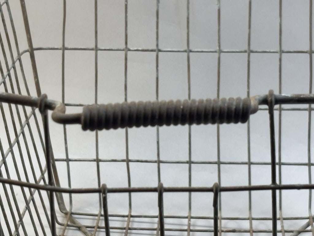 Antique American Pair General Store Wire Baskets - 15