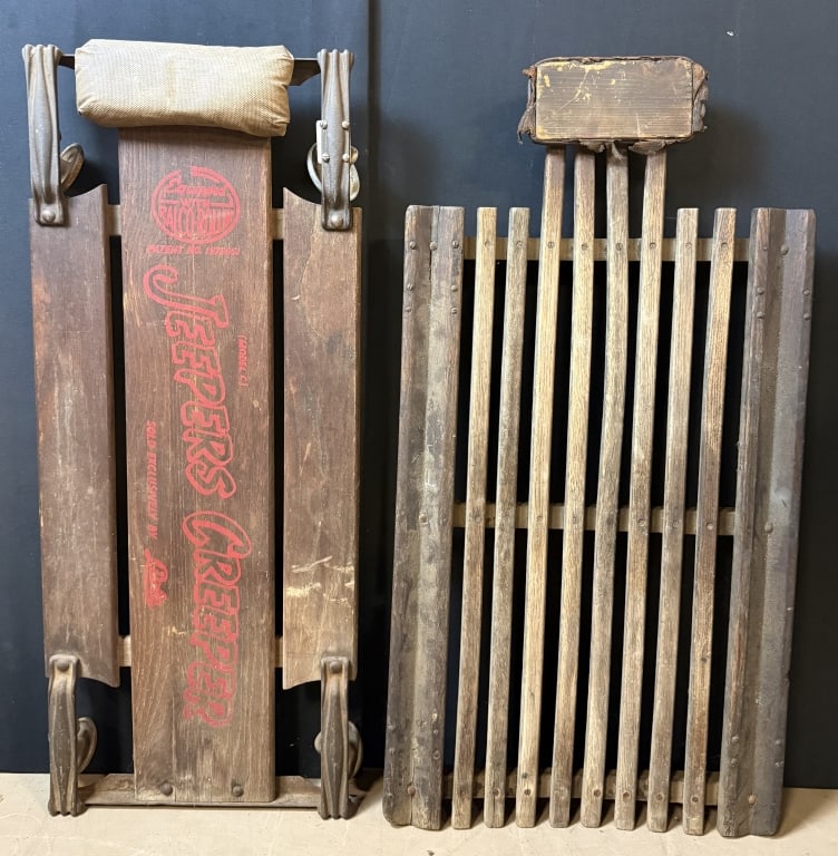 Pair Antique 20s 30s Car Jeepers Creeper (1 of 7)