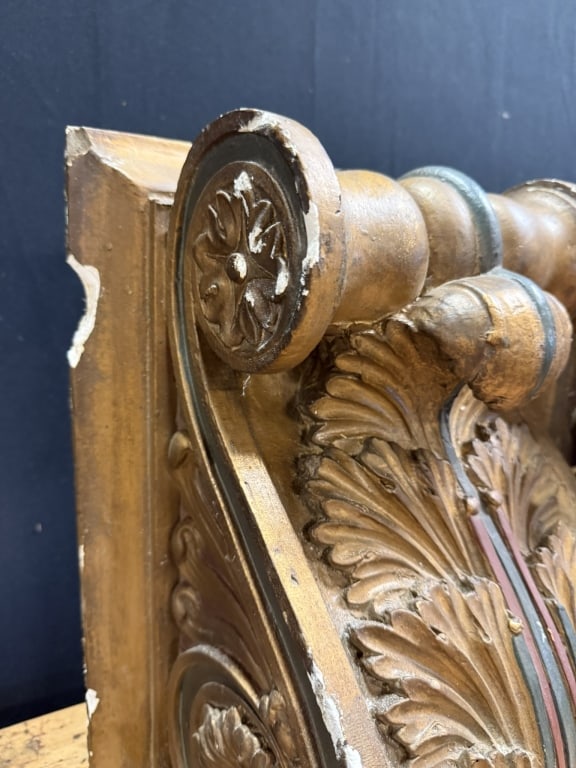 Antique Pair Original Victorian Plaster Corbels - 6
