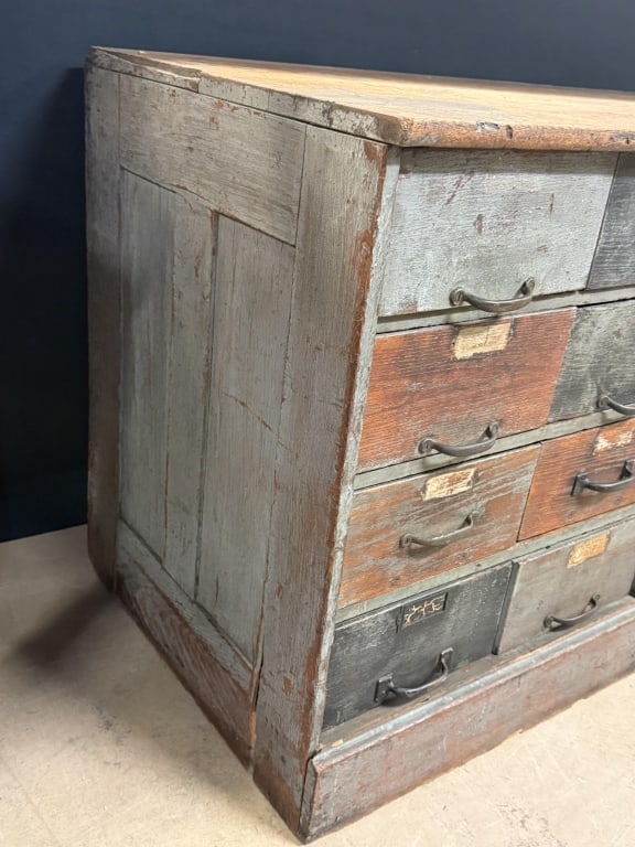16 Drawer Galvanized Heller Hardware Cabinet - 2