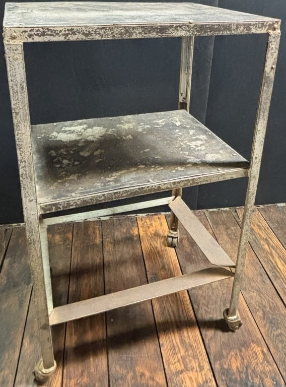 Antique 3 Tier Industrial Factory Rolling Cart EX+ (1 of 13)