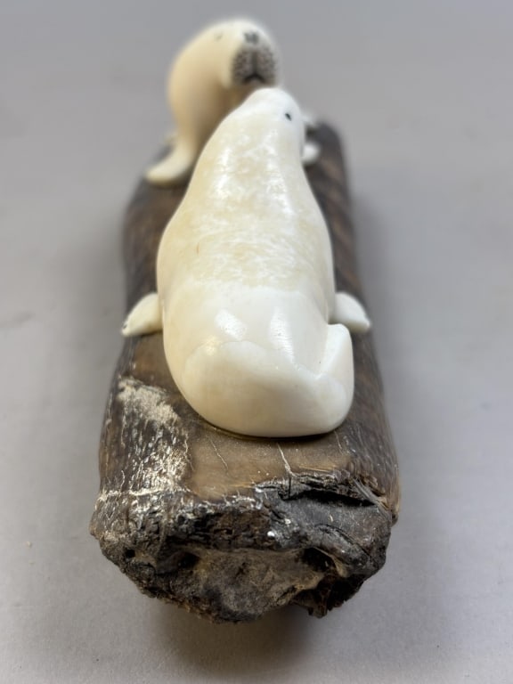 Walrus Tooth Carving - 2
