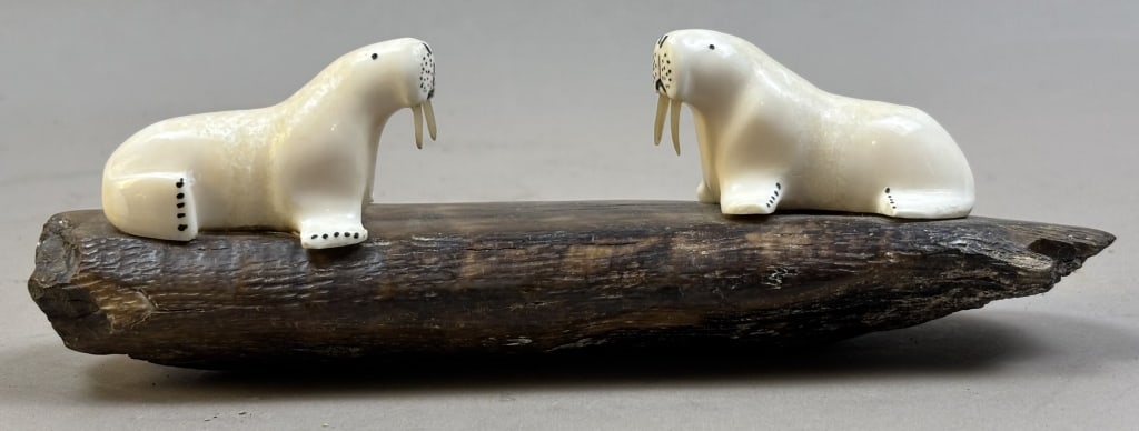 Walrus Tooth Carving - 3