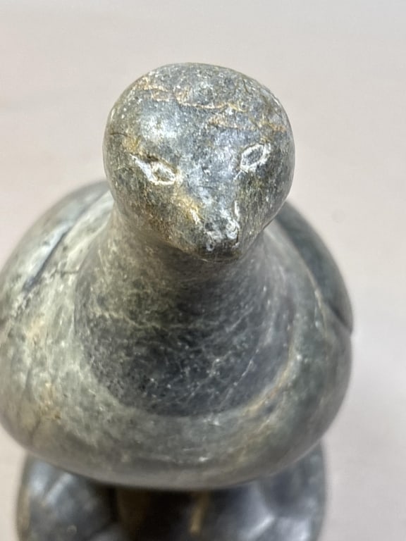 Inuit Soapstone Bird Carving - 5