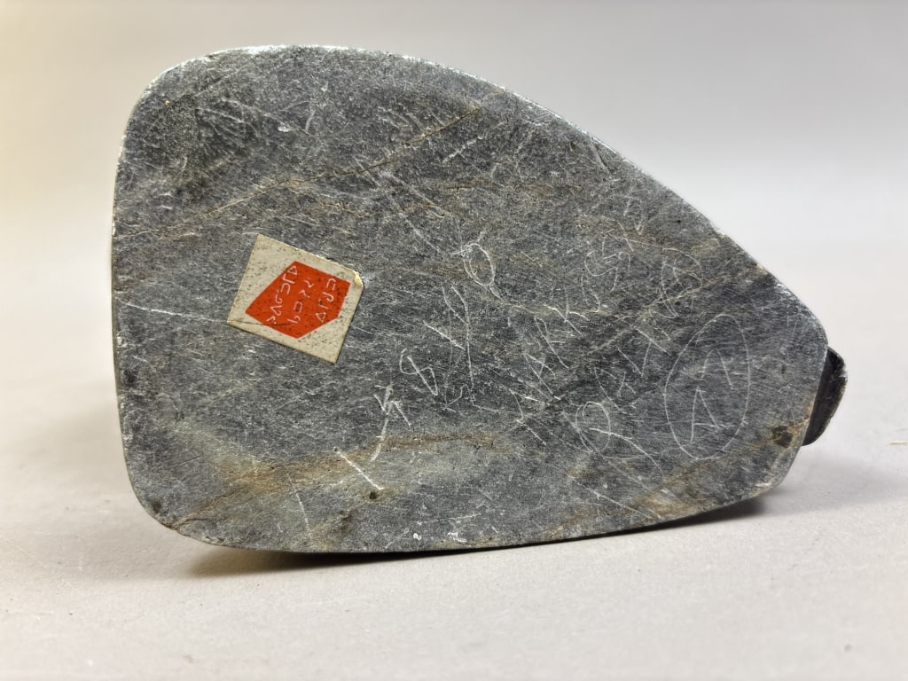 Inuit Soapstone Bird Carving - 7